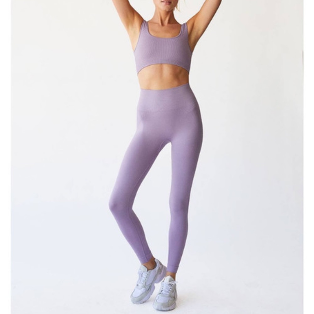 Set active purple set (bra and leggings)